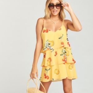 NWOT Show Me Your Mumu Suarez Ruffle Dress - Fruit